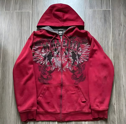 Red MMA elite hoodie