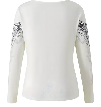 Cross wings long sleeve shirt